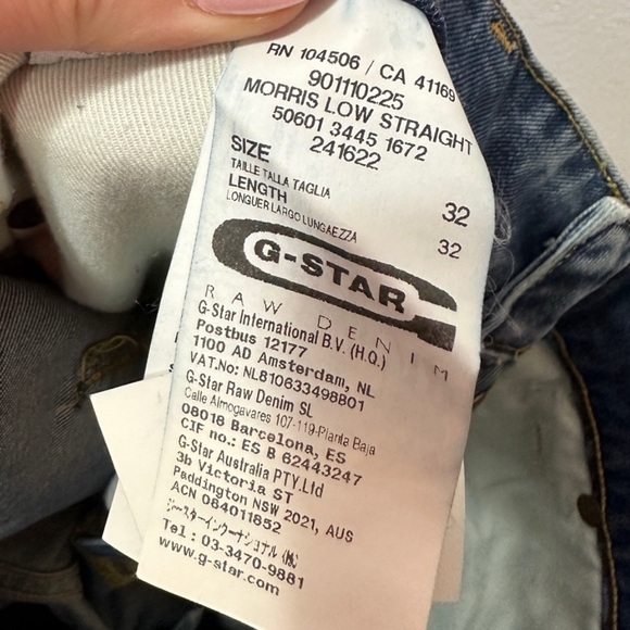 G-Star 3301 Straight Jeans Made in Italy (EUC) 32X32 - Picture 2 of 7